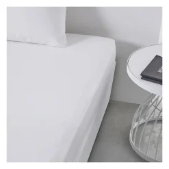 Todays Tools Drap housse TODAY Essential - 140 x 200+30 cm - 2 personnes - 100% Coton uni - Craie* Drap Housse|Drap Housse