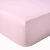 Drap Housse Uni bonnet 30 cm 100% Coton (140x190 cm - Rose Clair)>Tradilinge Online