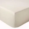 Tradilinge Drap Housse Uni bonnet 30 cm 100% Coton (140x190 cm - Ecru)* Drap Housse|Drap Housse