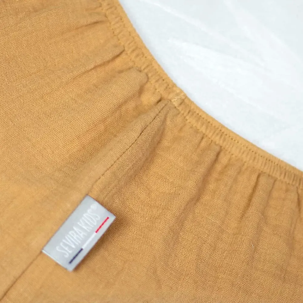 Sevira Kids Drap housse uni en gaze de coton* Drap Housse|Drap Housse