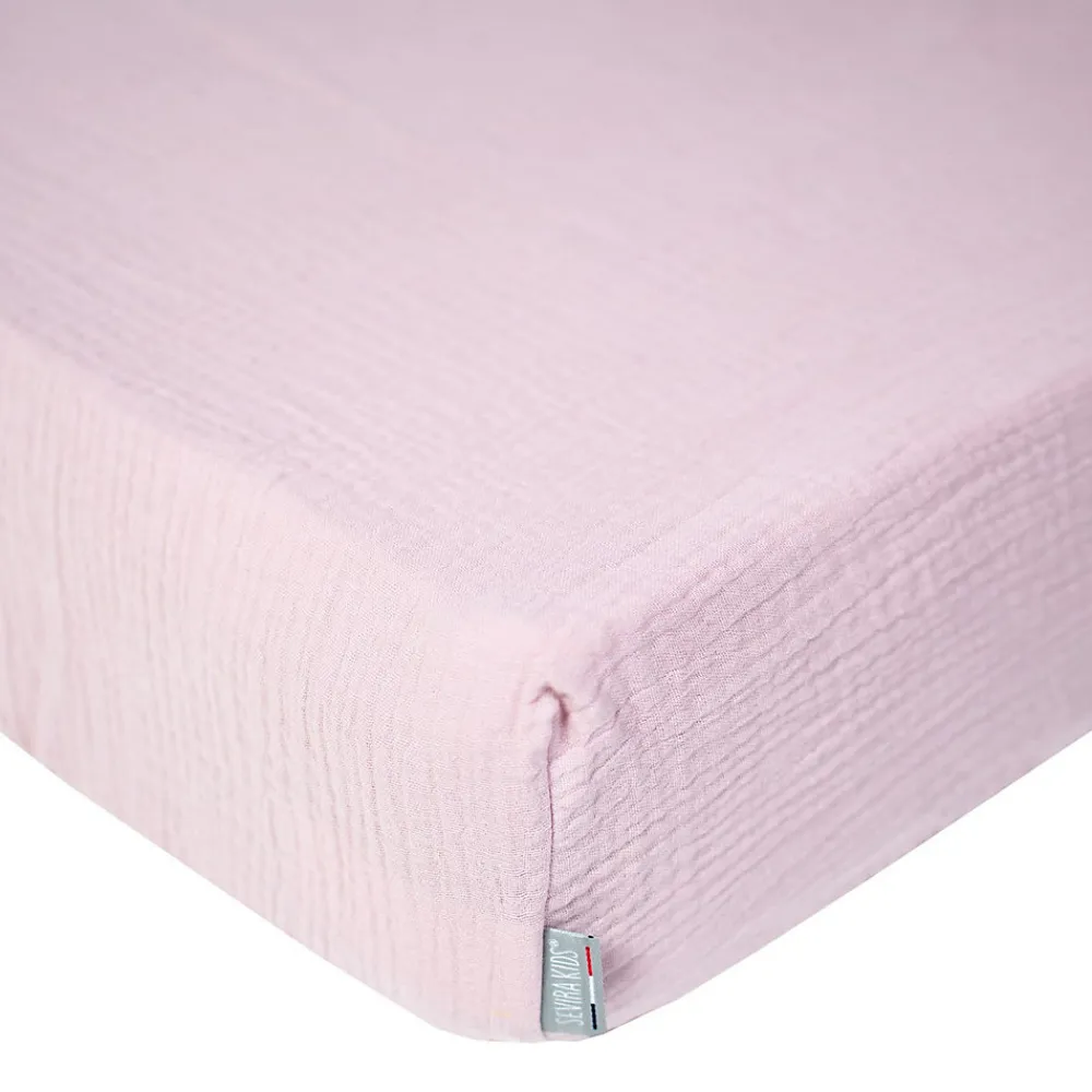 Drap housse uni en gaze de coton>Sevira Kids Discount