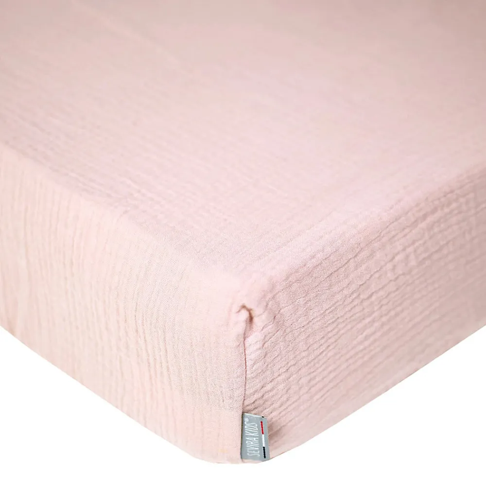 Drap housse uni en gaze de coton>Sevira Kids Discount