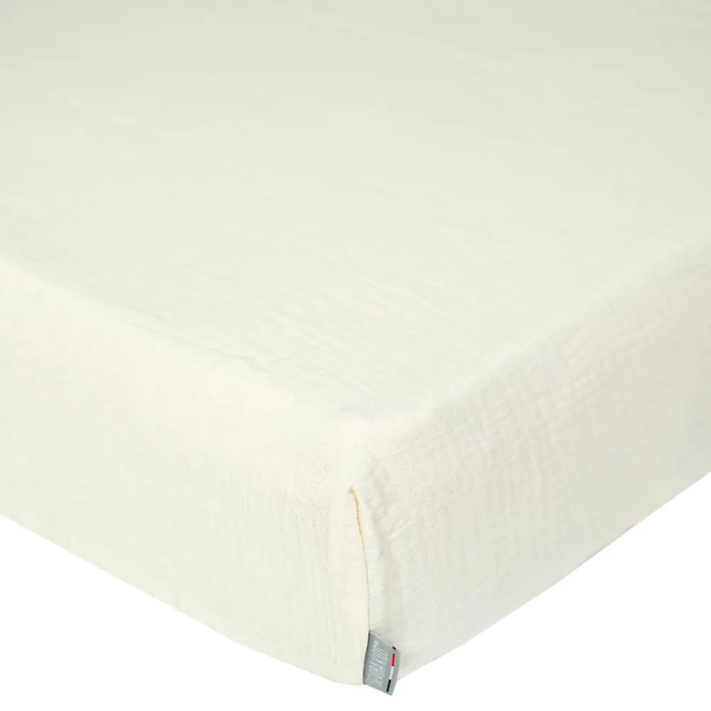 Drap housse uni en gaze de coton>Sevira Kids Online