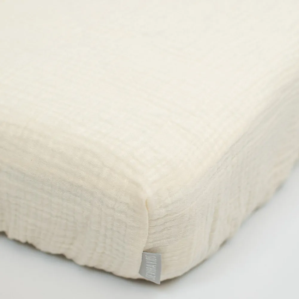 Drap housse uni en gaze de coton>Sevira Kids Online