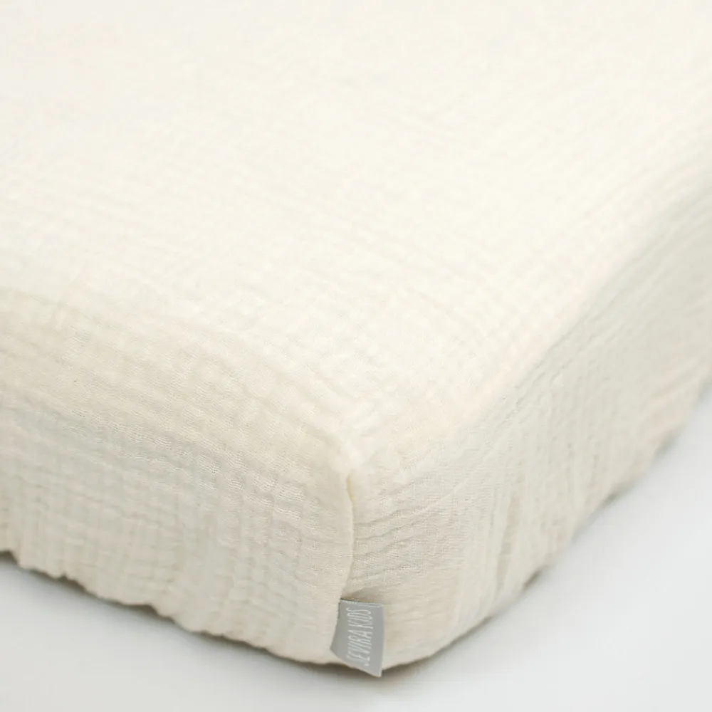 Drap housse uni en gaze de coton>Sevira Kids Online