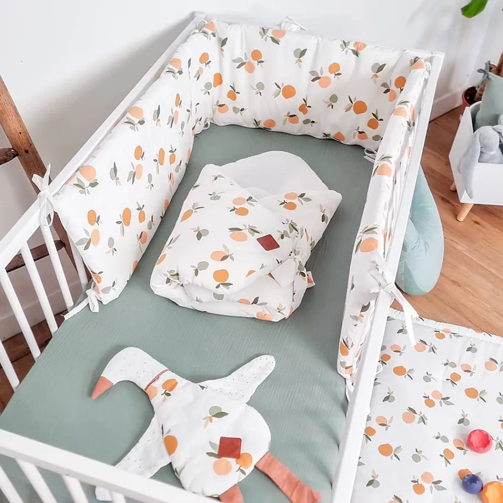 Sevira Kids Drap housse uni en gaze de coton* Drap Housse|Drap Housse
