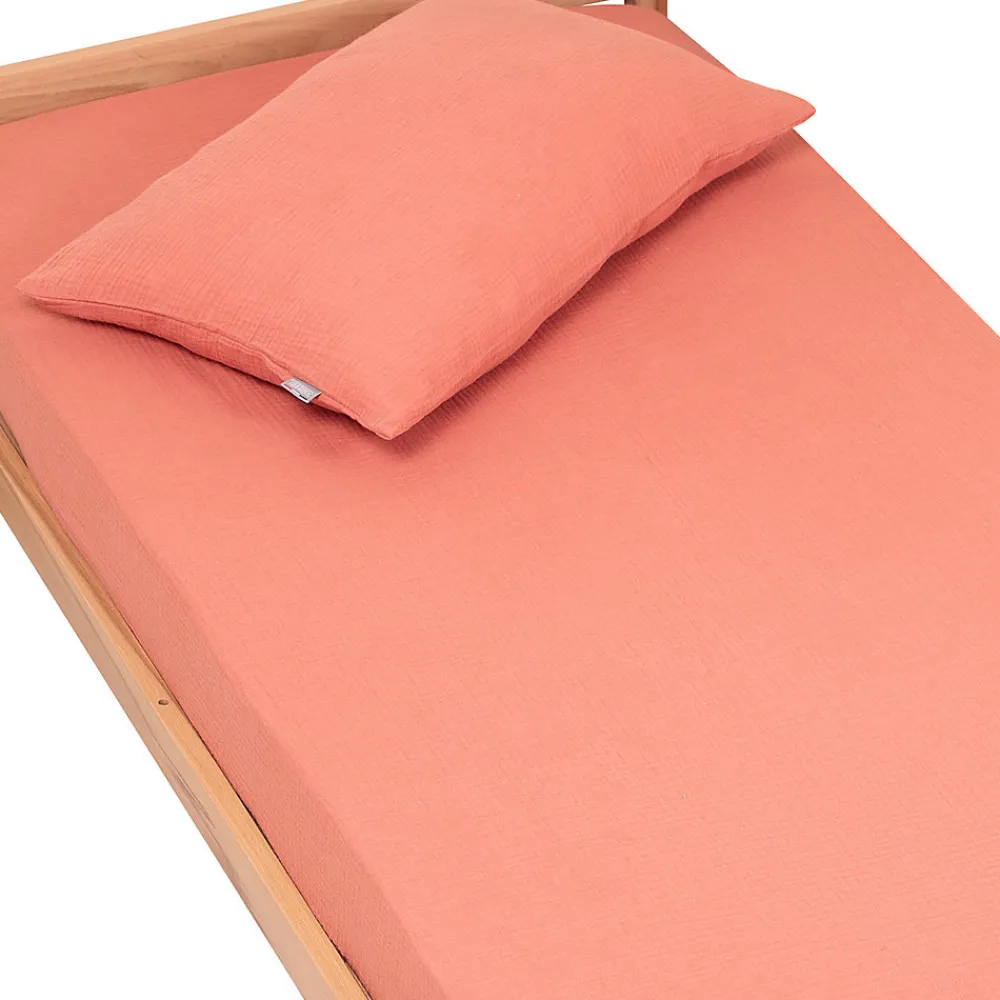 Drap housse uni en gaze de coton>Sevira Kids Best