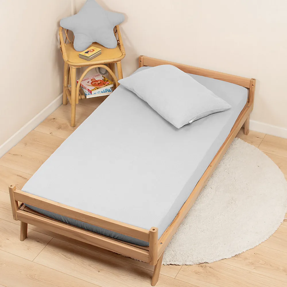 Drap housse uni en gaze de coton>Sevira Kids Online
