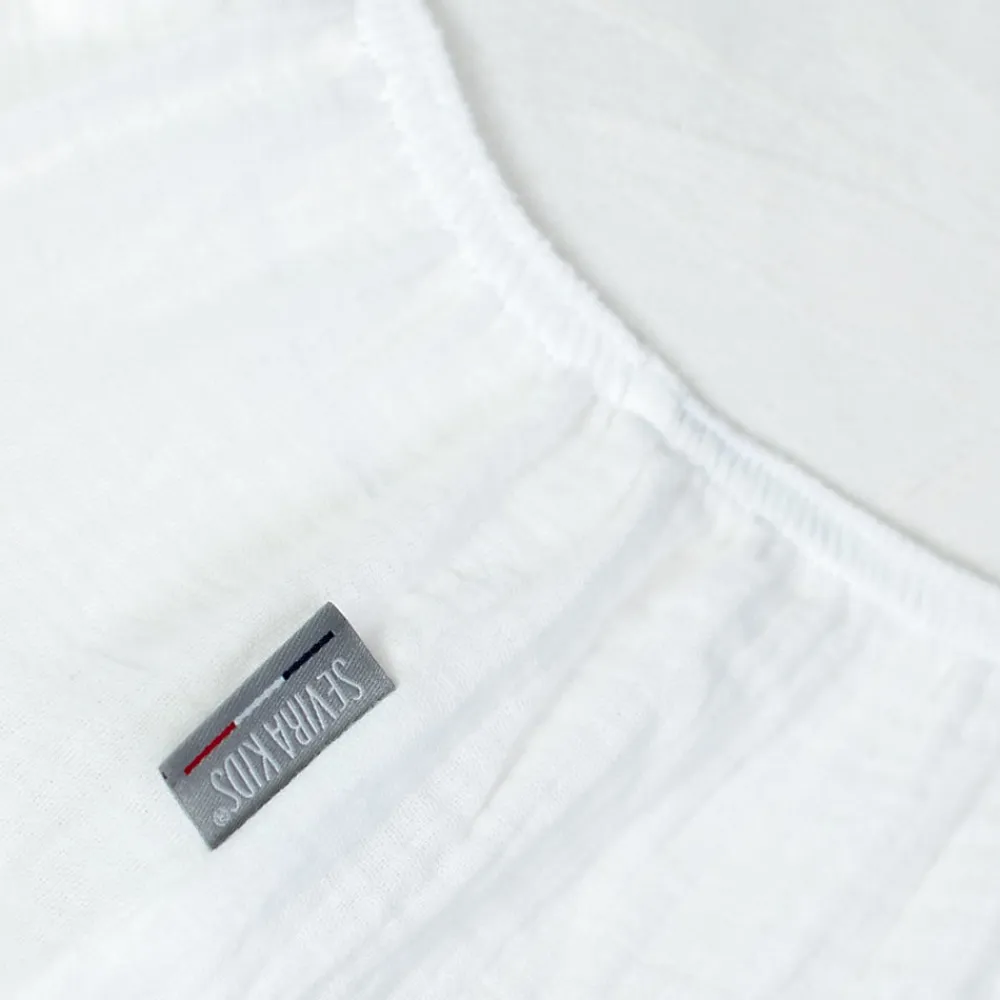 Drap housse uni en gaze de coton>Sevira Kids Outlet
