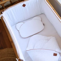Drap housse uni en gaze de coton><noscript><img width=