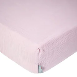 Drap housse uni en gaze de coton>Sevira Kids Sale