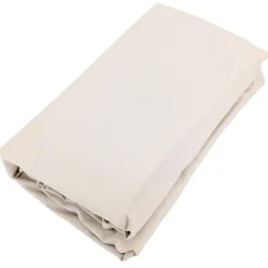 Drap housse uni 90x200 cm bonnet 35 cm percale de coton MANOIR blanc Naturel>Linnea Clearance