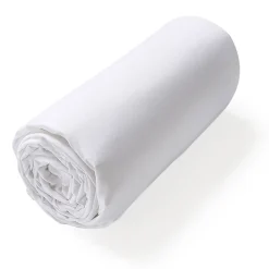 Linnea Drap housse uni 160x200 cm bonnet 40 cm coton ALTO blanc* Drap Housse|Drap Housse
