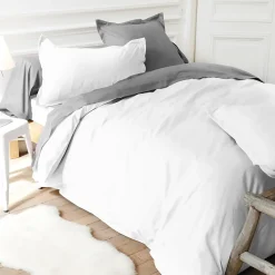 Linnea Drap housse uni 80x200 cm bonnet 30 cm coton ALTO Blanc* Drap Housse|Drap Housse