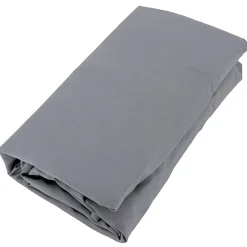 Drap housse uni 180x200 cm bonnet 40 cm percale de coton MANOIR gris Ardoise>Linnea Clearance