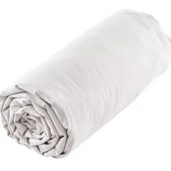 Drap housse uni 160x200 cm MILA 100% polyester micro lavée blanc>Linnea Best