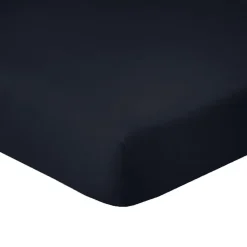 Drap housse 90x190 + 28 cm 100% Coton 57 fils Noir>Housse De Rêve Hot