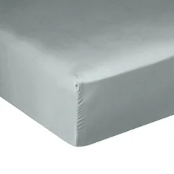 Drap housse 160x200 + 30 cm Satin de Coton Celadon>Housse De Rêve
