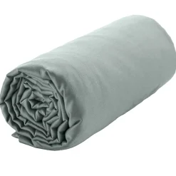 Drap housse 160x200 + 30 cm Satin de Coton Celadon>Housse De Rêve