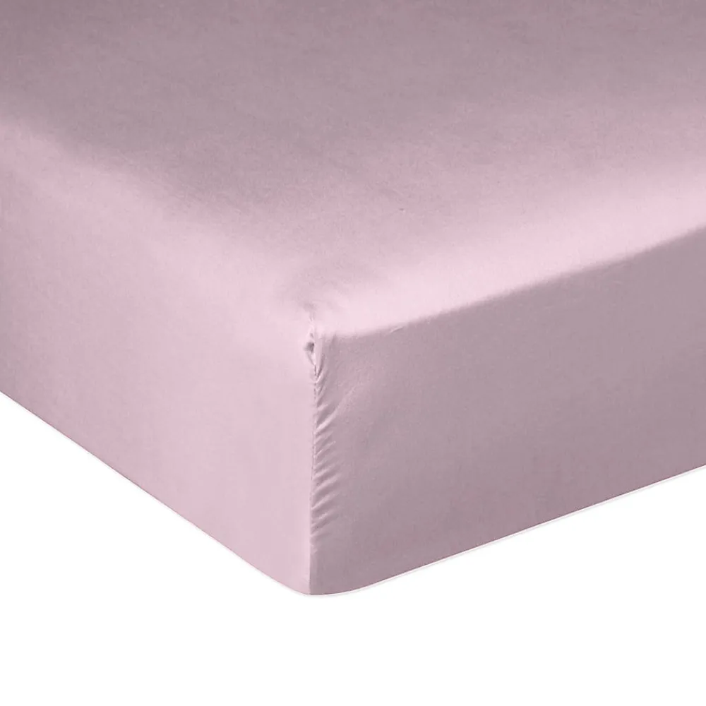 Housse De Rêve Drap housse 140x190 + 30 cm Satin de Coton Violet* Drap Housse|Drap Housse