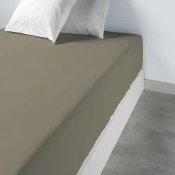 Housse De Rêve Drap housse 90x190 +35 cm 100% Coton 57 fils Cèdre* Drap Housse|Drap Housse