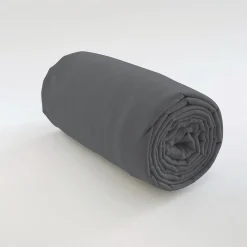 Drap housse 90x190 +35 cm 100% Coton 57 fils Gris Foncé>Housse De Rêve Hot