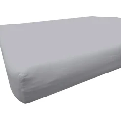 Drap housse 180x200 +30 cm 100% coton bio 57 fils gris>Housse De Rêve Outlet
