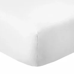 Housse De Rêve Drap housse 140x190 +35 cm Coton 57 fils Blanc* Drap Housse|Drap Housse