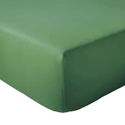Linnea Drap housse 180x200 cm bonnet 30 coton ÉVASION Vert fougère* Drap Housse|Drap Housse