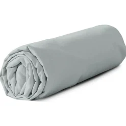 Drap housse 140x190 cm coton lavé LINO gris>Linnea Clearance