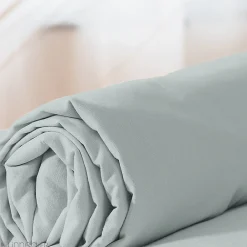 Drap housse 140x190 cm coton lavé LINO gris>Linnea Clearance