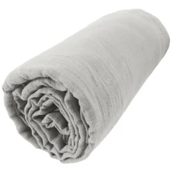 Drap housse 90x190 cm en Gaze de coton Nuage><noscript><img width=