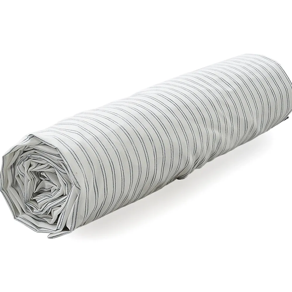 Linnea Drap housse 180x200 cm percale de coton RÉCIT D'HIVER rayures* Drap Housse|Drap Housse