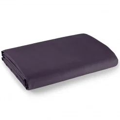 Drap plat 100% Coton / 57 fils/cm² - Prune - 180 x 290 cm pour lit 1 place>Univers Décor New