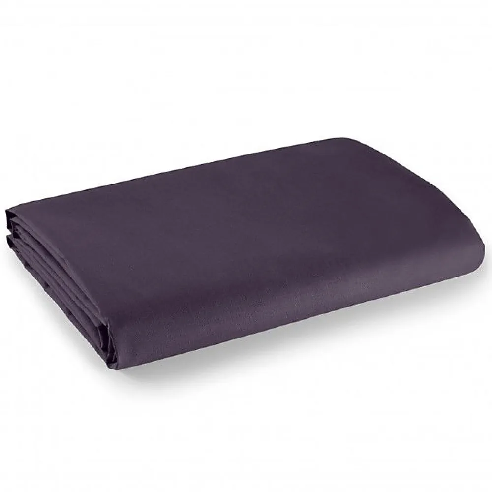 Drap plat 100% Coton / 57 fils/cm² - Prune - 180 x 290 cm pour lit 1 place>Univers Décor New