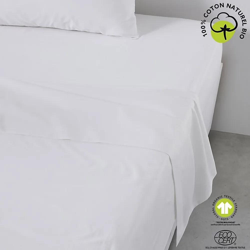 Today Drap plat 57 fils - 100% coton biologique* Drap Plat