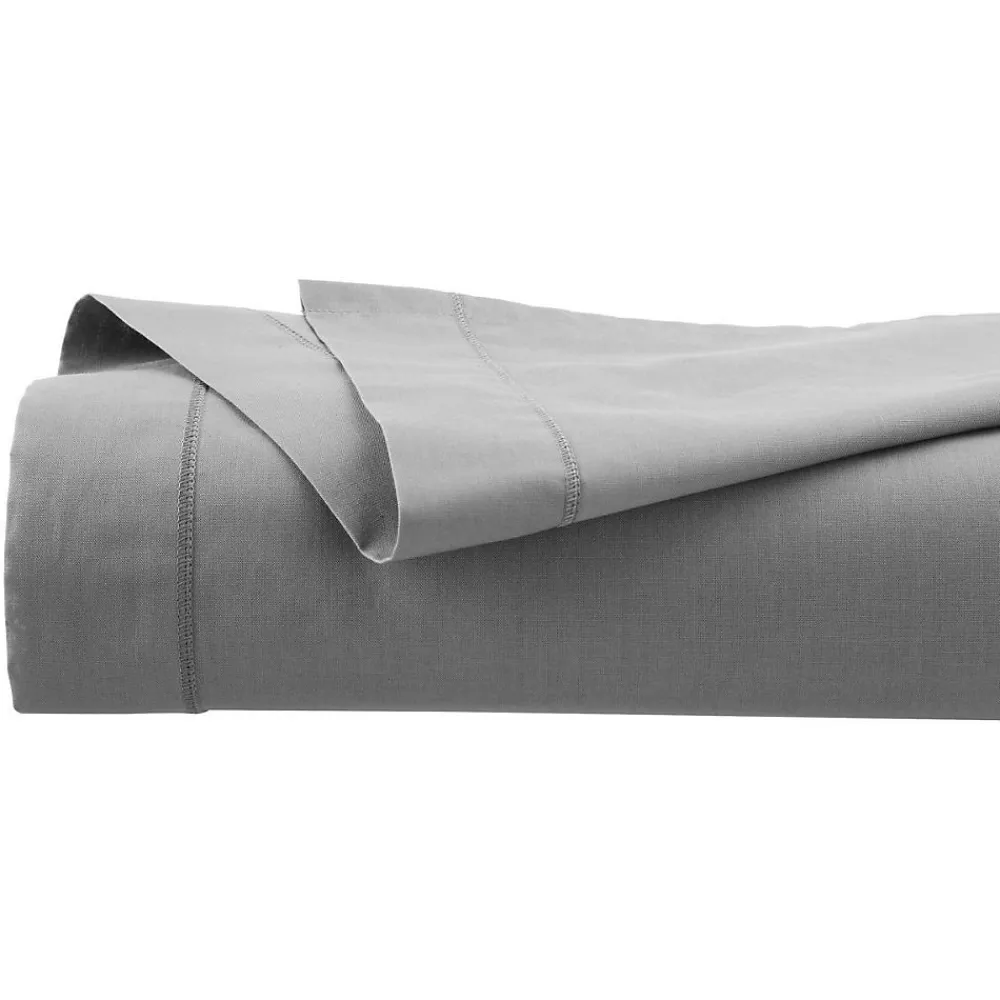 Drap plat - percale - gris - 240x290 cm - Atmosphera>Atmosphera Créateur D'Intérieur