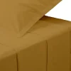 Drap plat - percale - mordoré - 240x290 cm - Atmosphera>Atmosphera Créateur D'Intérieur Discount