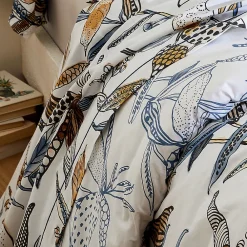 Tradilinge Drap plat aux fleurs exubérantes (240x310 cm - Blanc)* Drap Plat