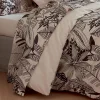 Drap plat aux impressions noires (280x325 cm - Beige)>Tradilinge