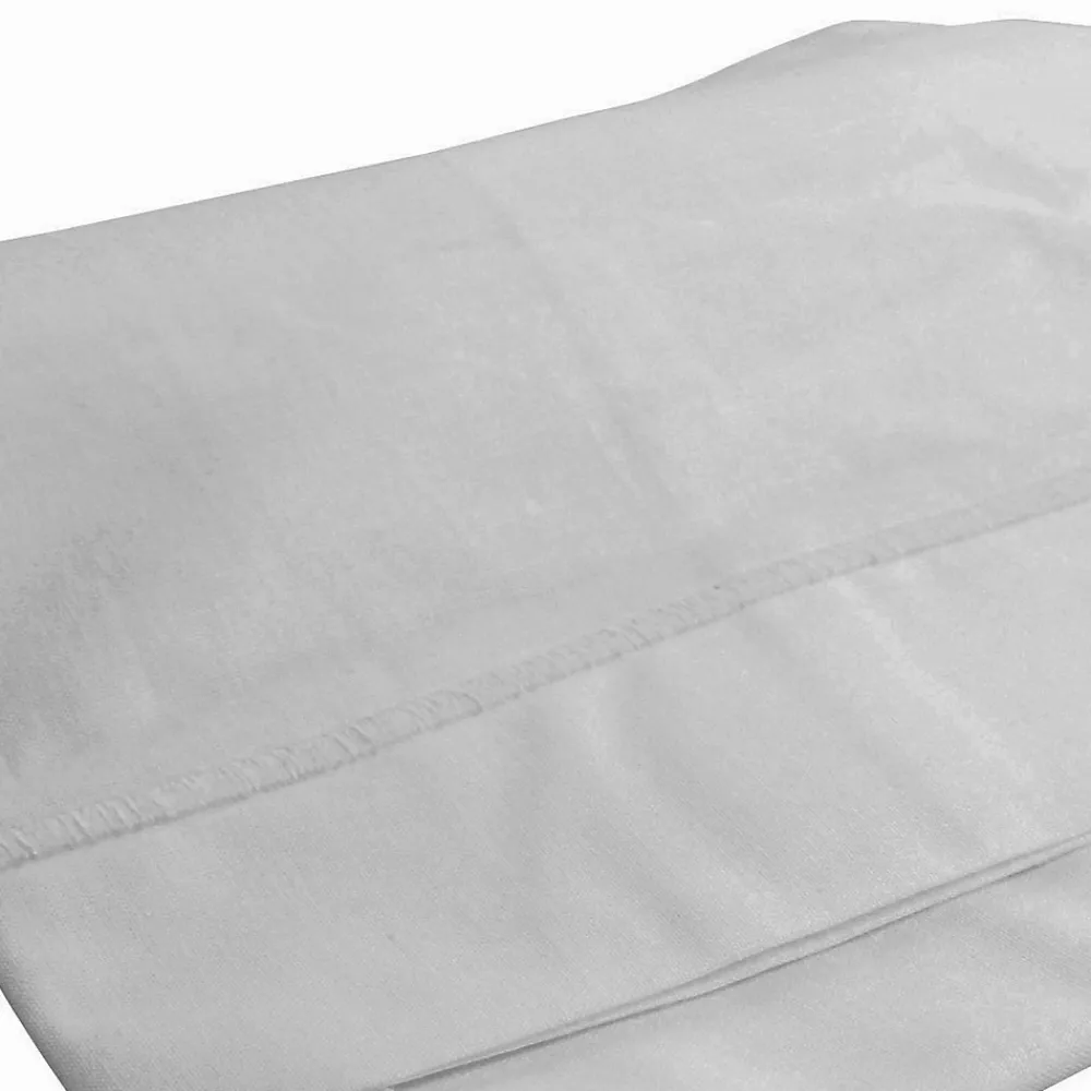 Drap plat avec point bourdon (120x180 cm - Gris Perle)>Domiva Online
