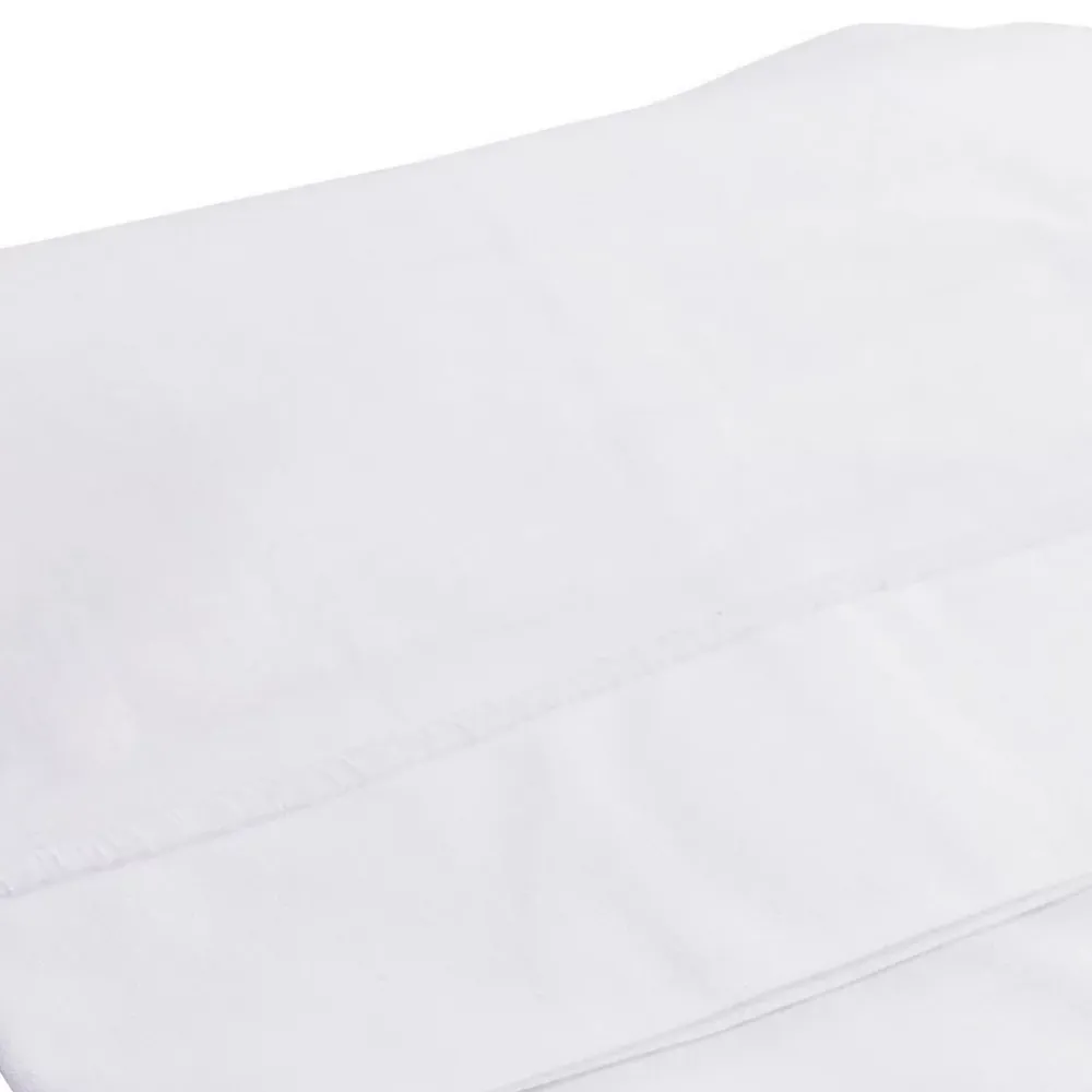 Domiva Drap plat avec point bourdon (80x110 cm - Blanc)* Drap Plat