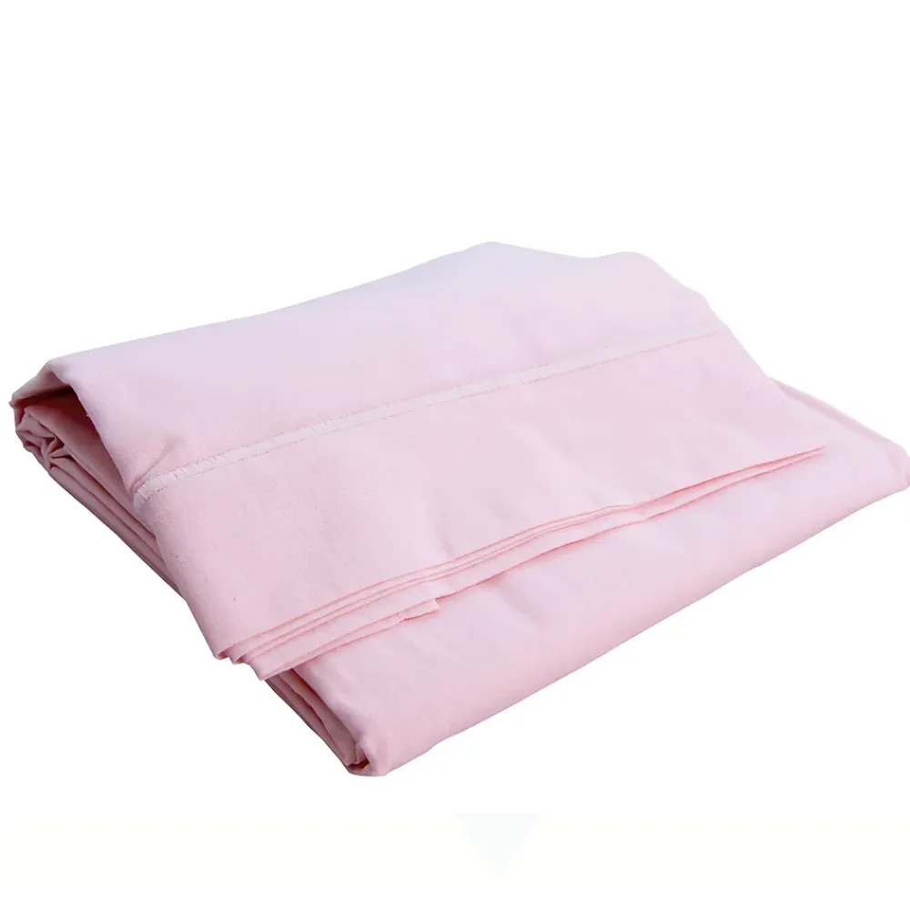 Domiva Drap plat avec point bourdon (120x180 cm - Rose Clair)* Drap Plat