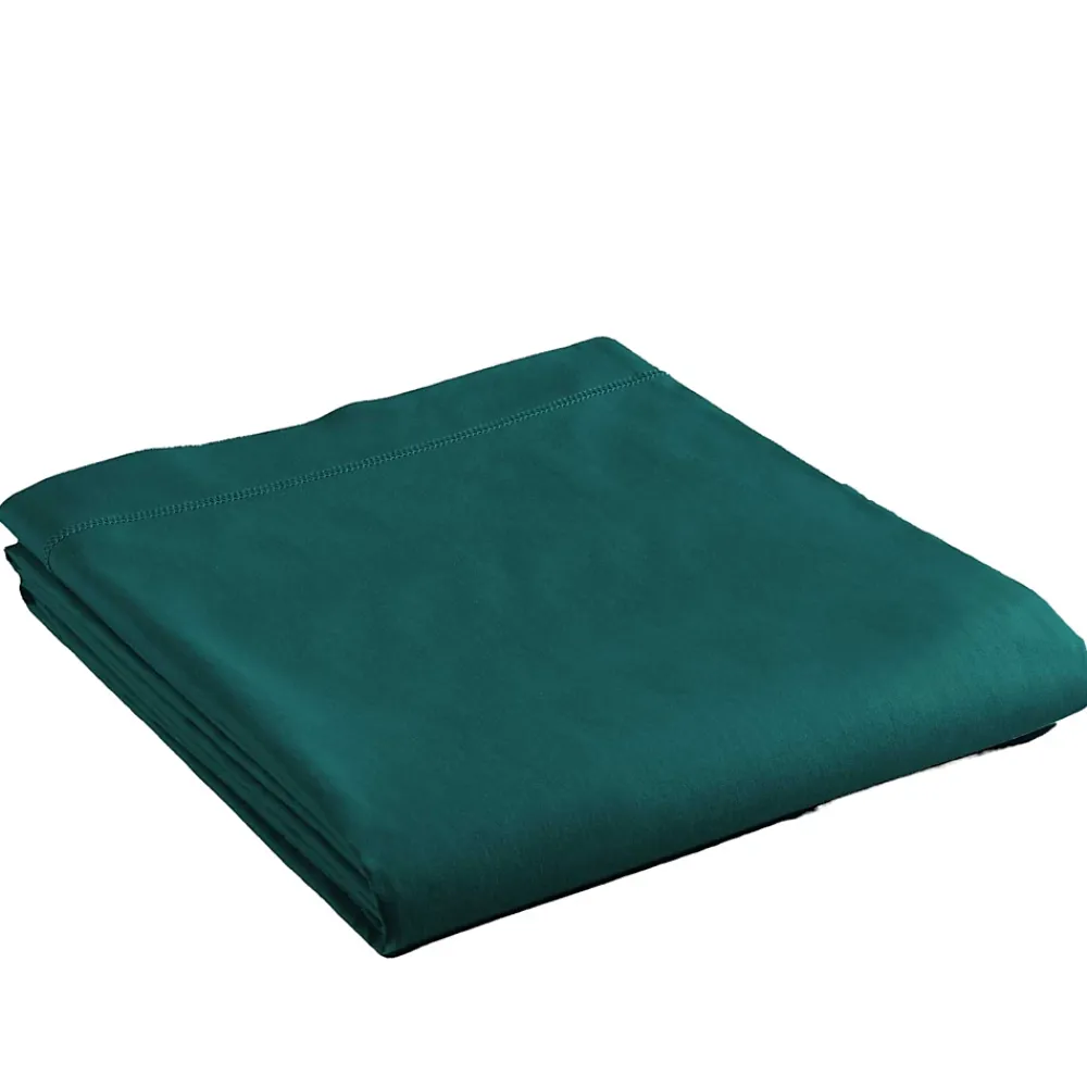 Eden Drap plat coton 240 x 300 cm biolina emeraude* Drap Housse|Drap Housse