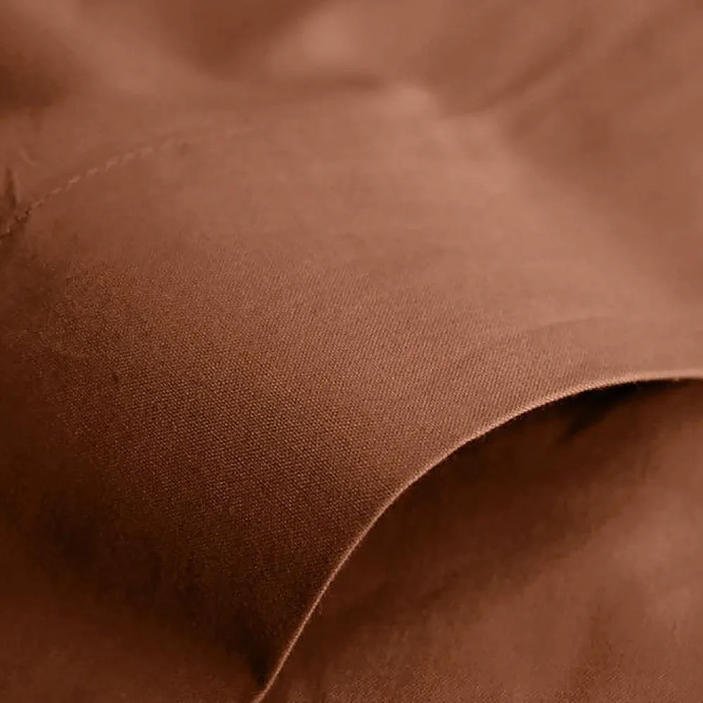Drap plat Prémium 240 x 300 cm Paprika coton>Coton Pur Outlet