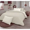 Tradilinge Drap plat en 100% coton biologique (280x300 cm - Sable)* Drap Plat