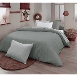 Drap plat en 100% coton biologique (240x300 cm - Marron Clair)>Tradilinge Hot