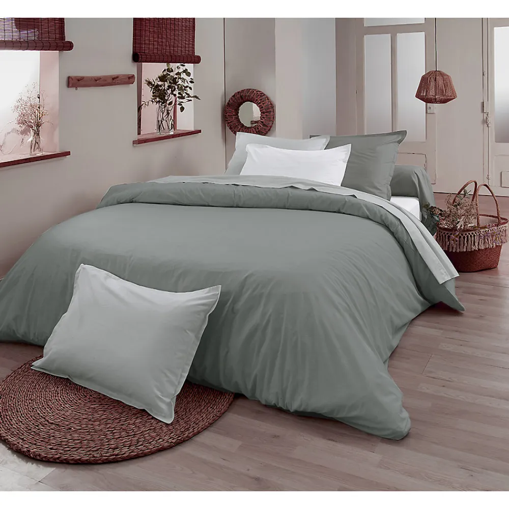 Drap plat en 100% coton biologique (240x300 cm - Marron Clair)>Tradilinge Hot