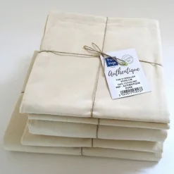Drap plat en 100% coton biologique (180x290 cm - Sable)>Tradilinge Discount