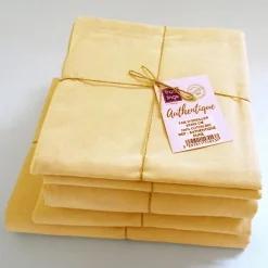 Drap plat en 100% coton biologique (280x300 cm - Jaune)>Tradilinge Outlet
